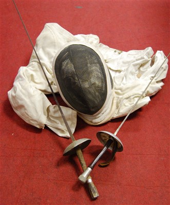 Lot 63 - A collection of assorted fencing equipment, to...