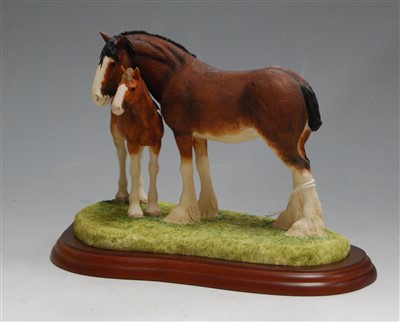 Lot 70 - A Border Fine Arts figure, A0187, a Clydesdale...