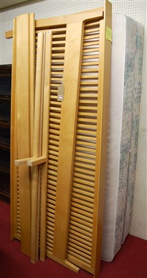 Lot 1106 - A contemporary satin birch American kingsize...