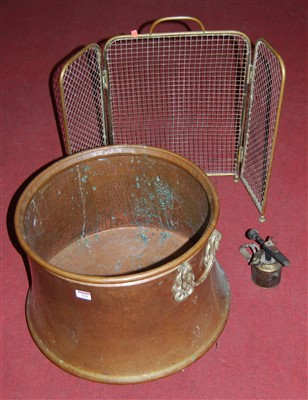 Lot 129 - A large early 20th century copper fuel depot;...