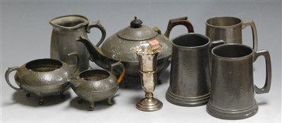 Lot 130 - An early 20th century silver spill vase,...