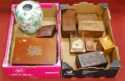 Lot 137 - Two boxes of miscellaneous items, to include...