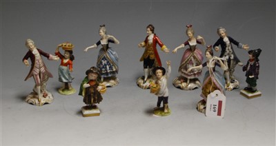 Lot 169 - A set of six late 19th century continental...