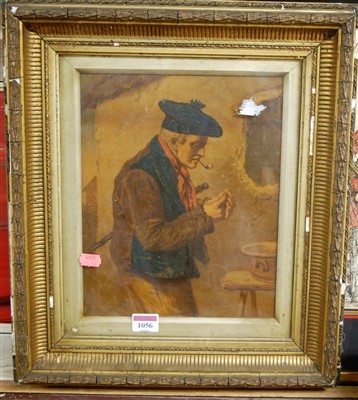 Lot 1056 - Peasant study, print, 29 x 23cm