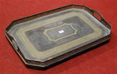 Lot 214 - A large early 20th century silver plated twin...