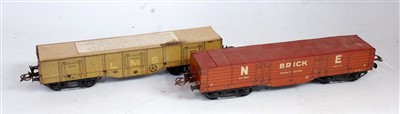 Lot 309 - Hornby 1936/41 2x No. 2 High Capacity wagons...