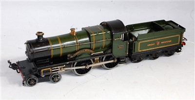 Lot 334 - Hornby 1931/36 green GW E220 20v AC 'County of...