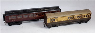 Lot 371 - Kit/scratch built LMS 1st/3rd corridor coach...