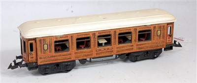 Lot 372 - Bing teak LNER bogie coach No. 2568 with...