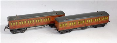 Lot 356 - Hornby 1925/39 2x Metropolitan coaches,...