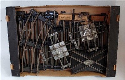 Lot 456 - Large tray of 3 rail Hornby track including...
