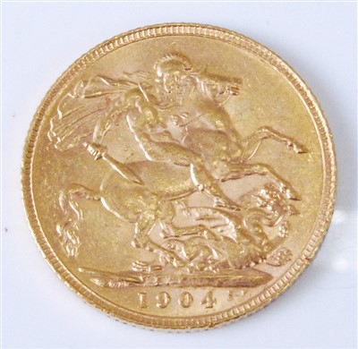 Lot 2079 - Great Britain, 1904 gold full sovereign
