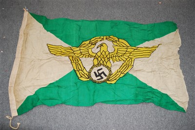 Lot 210 - A German police flag, stamped Berlin Polizei...