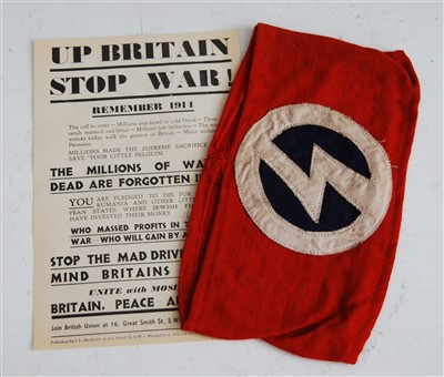 Lot 211 - A British Union of Fascists Blackshirts party...