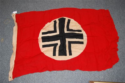 Lot 213 - A German cotton vehicle identification flag,...