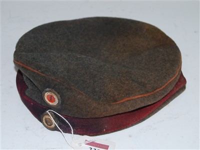 Lot 232 - A German feldmutze, having red banding,...