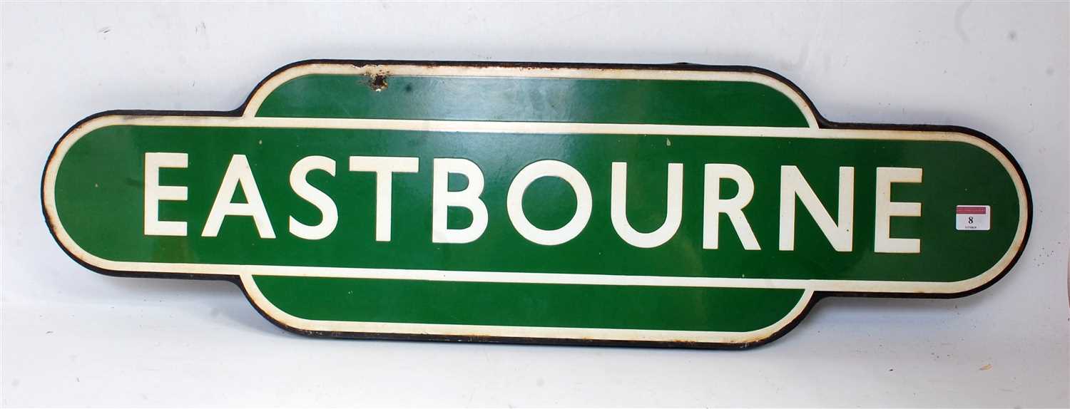 Lot 8 - An original Southern Region Eastbourne Totem...
