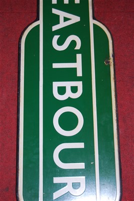 Lot 8 - An original Southern Region Eastbourne Totem...