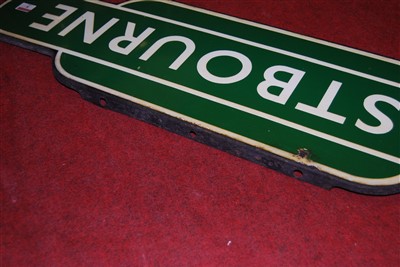 Lot 8 - An original Southern Region Eastbourne Totem...