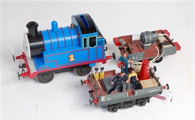 Lot 481 - Three 2-rail items: small 0-4-0 Thomas The...