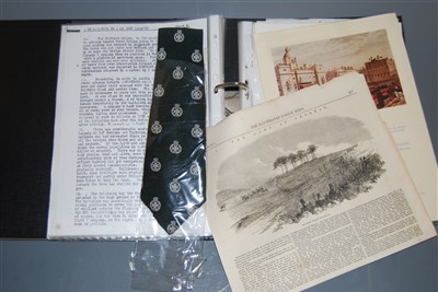 Lot 263 - A box of miscellaneous militaria, to include a...