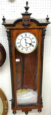Lot 1113 - An early 20th century walnut Vienna droptrunk...