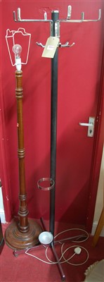 Lot 1153 - A 1970s chrome and black enamelled metal six...