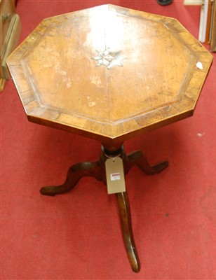 Lot 1177 - A possibly Irish early 19th century octagonal...