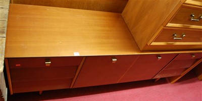 Lot 1194 - A 1970s Avalon Yatton teak long sideboard,...