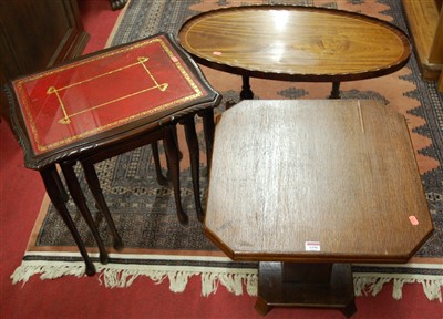Lot 1196 - An Art Deco oak square low occasional table,...
