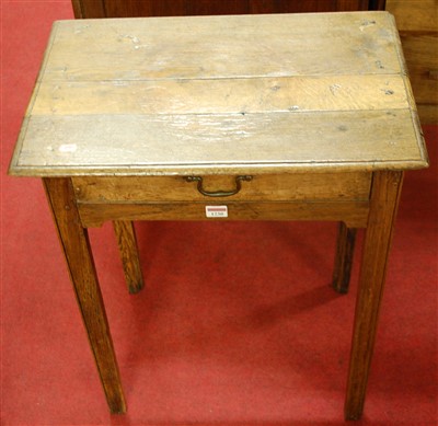 Lot 1230 - An 18th century small provincial oak single...