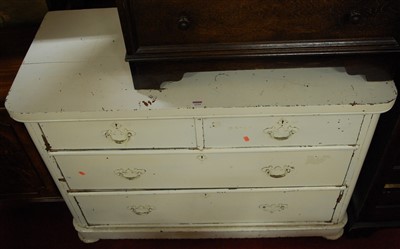 Lot 1234 - A Victorian white painted mahogany round...