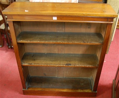 Lot 1237 - A 19th century mahogany freestanding open...
