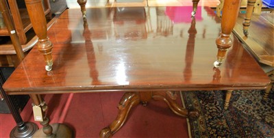 Lot 1261 - A mid Victorian mahogany round cornered...