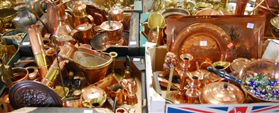 Lot 91 - Four boxes of miscellaneous mainly metalware,...