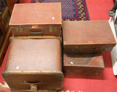 Lot 1286 - An early 20th century canvas, wooden and metal...