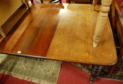 Lot 1303 - A late Victorian mahogany round cornered...