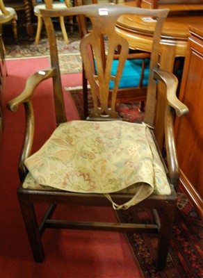 Lot 1317 - A George III mahogany Chippendale style...