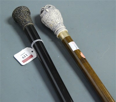 Lot 119 - A late Victorian walking stick, having ebony...