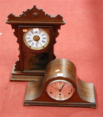 Lot 173 - A late 19th century American stained pine...