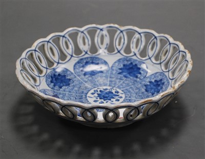Lot 291 - An 18th century Dutch delft blue and white...