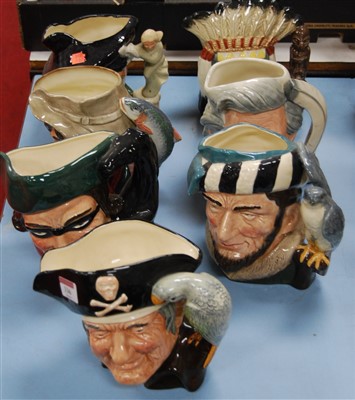 Lot 336 - Seven Royal Doulton character jugs to inclue...
