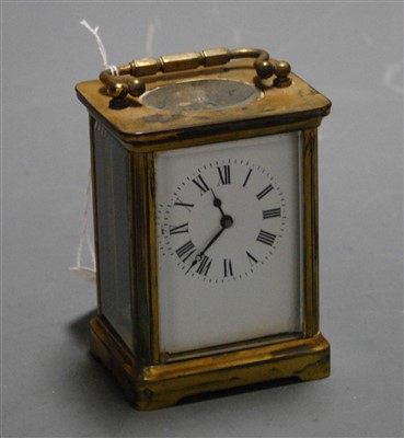 Lot 358 - An early 20th century lacquered brass cased...
