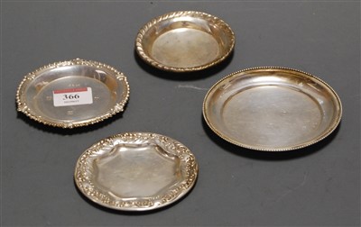Lot 366 - A modern silver Armada style dish of plain...