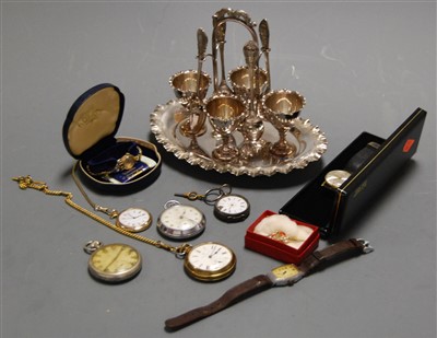 Lot 384 - A gent's Rotary gold plated cased and steel...