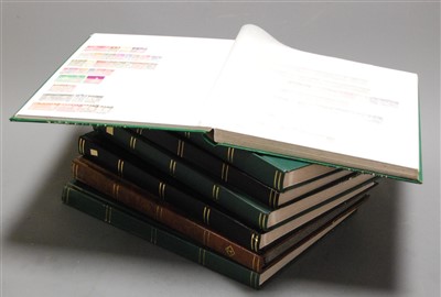Lot 388 - A collection of 7 stamp stock books, contents...
