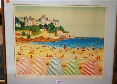 Lot 1010 - Contemporary school - beach scene, limited...