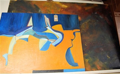 Lot 1019 - Contemporary school - abstract study, oil on...