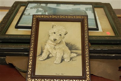 Lot 1031 - Framed Pears print 'Not For You', one other,...