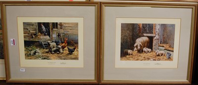 Lot 1039 - David Shepherd - Mrs P and the Kids, modern...